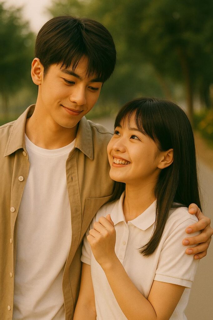 Sweet high school romance in A Love So Beautiful Chinese drama