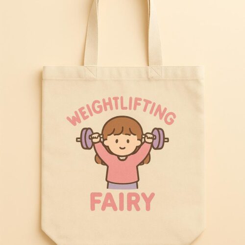 Weightlifting Fairy - Pink Power Tote