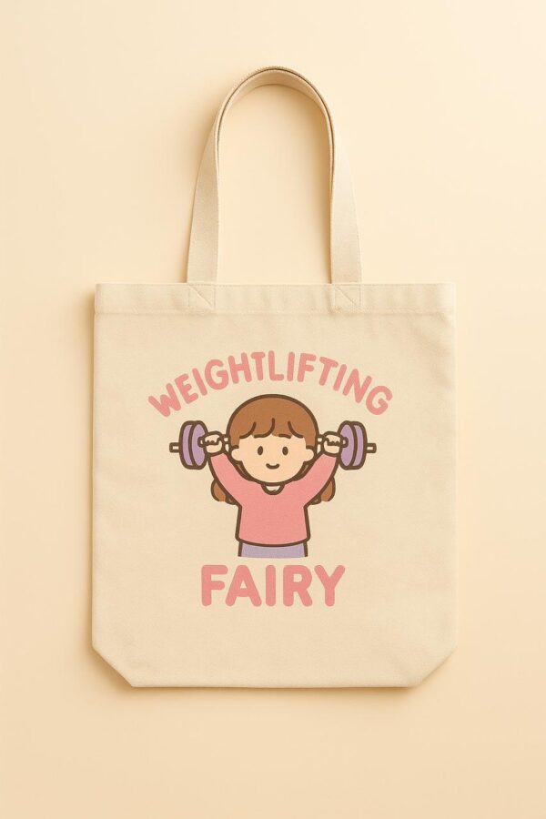 WhatsApp Image 2025-05-17 at 17.20.16 Weightlifting Fairy - Pink Power Tote